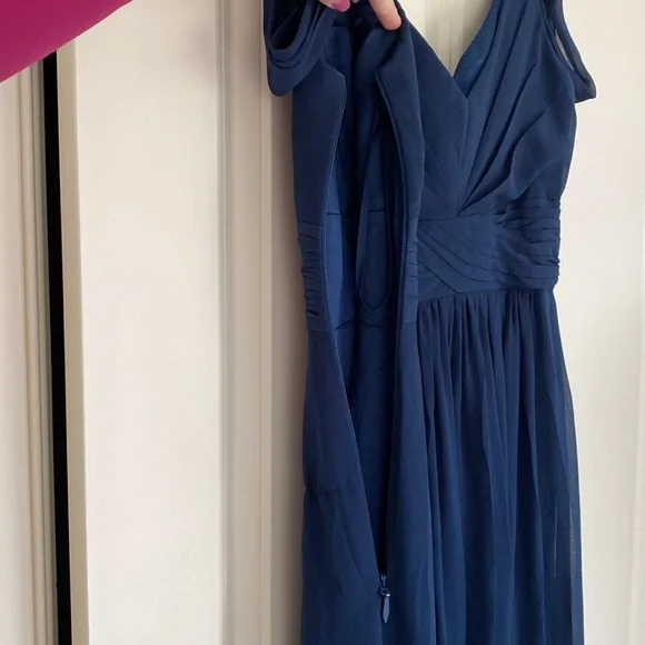 Bariano Ocean of Elegance Navy Blue Gown
